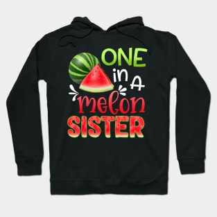 One In A Melon Watermelon sister T-shirt For Father_s Day Hoodie